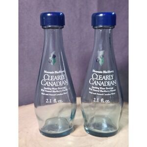 Vintage Clearly Canadian Mountain‎ Blackberry  Salt And Pepper Shakers